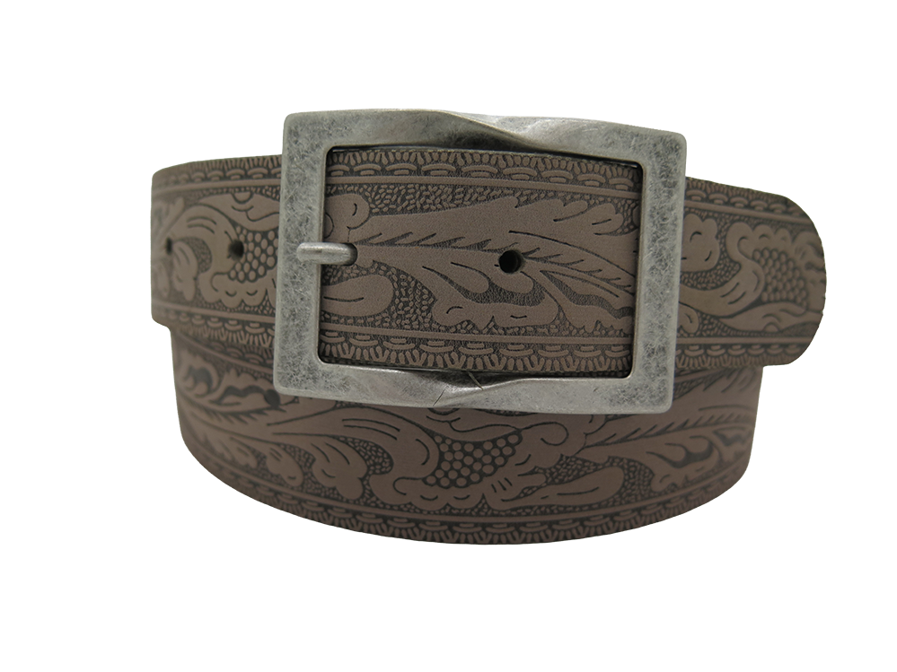 Ledergurt Branding Flower 40mm (11075/72-40)